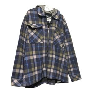 Blue and Green Plaid Men’s Jacket